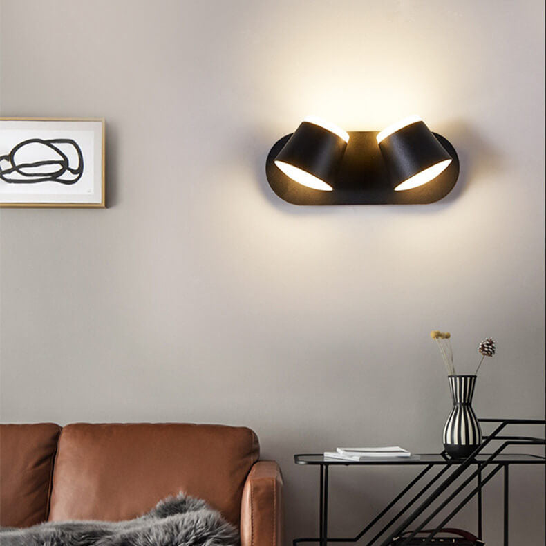 مصباح حائط LED بظل أسطواني دوار نورديك 1/2/3 
