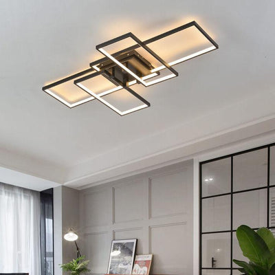 مصباح سقف LED مستطيل من الألومنيوم بتصميم عصري مبتكر 