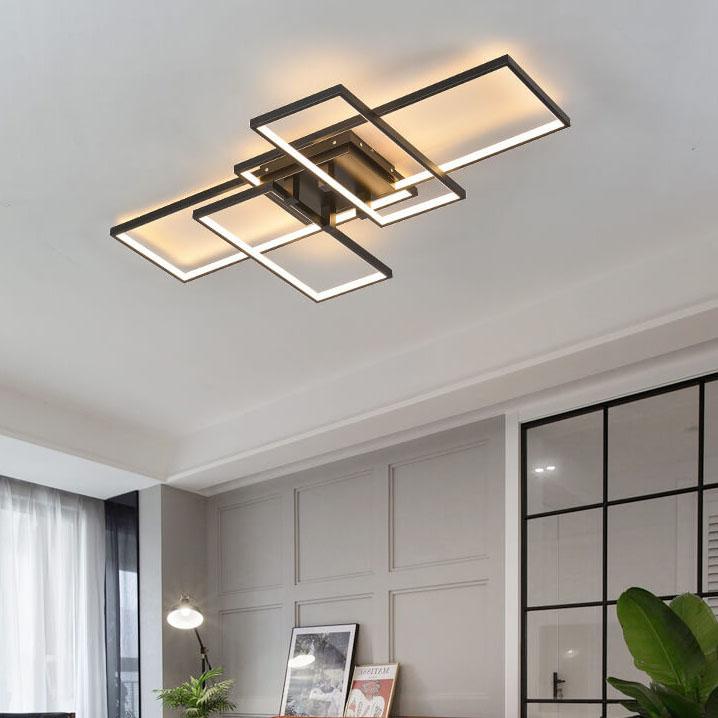مصباح سقف LED مستطيل من الألومنيوم بتصميم عصري مبتكر 