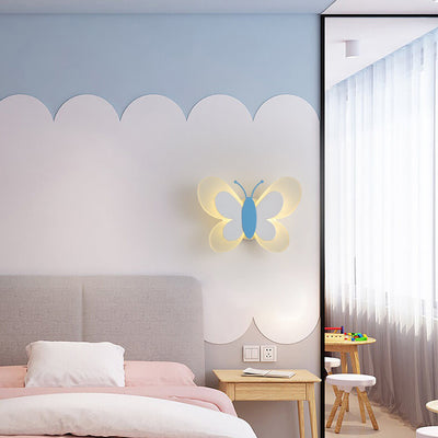 Creative Butterfly Acrylic 1-Light LED Wall Sconce Lamp