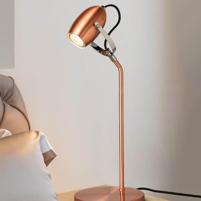 Modern Rose Gold Adjustable 1-Light LED Desk Lamp