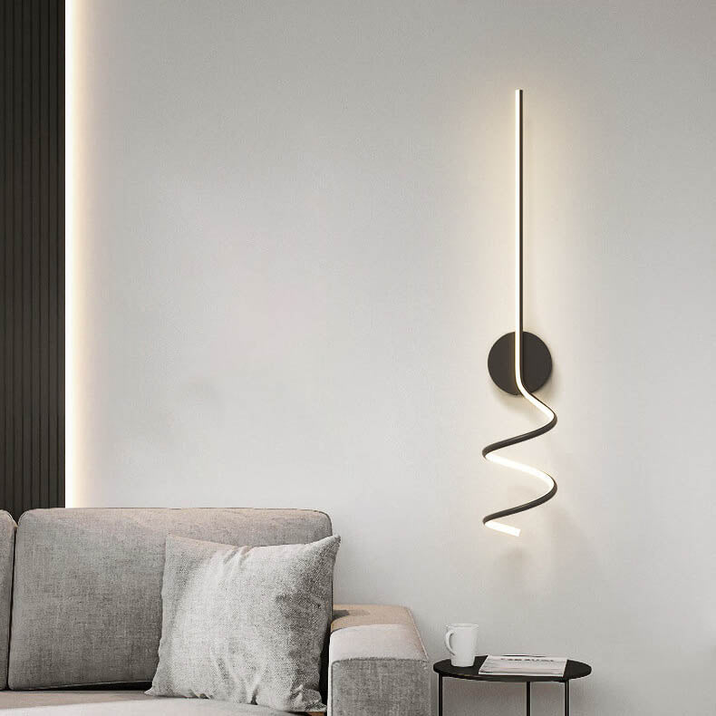 مصباح حائط LED بخطوط وأقواس إبداعية بسيطة بلمبة واحدة 