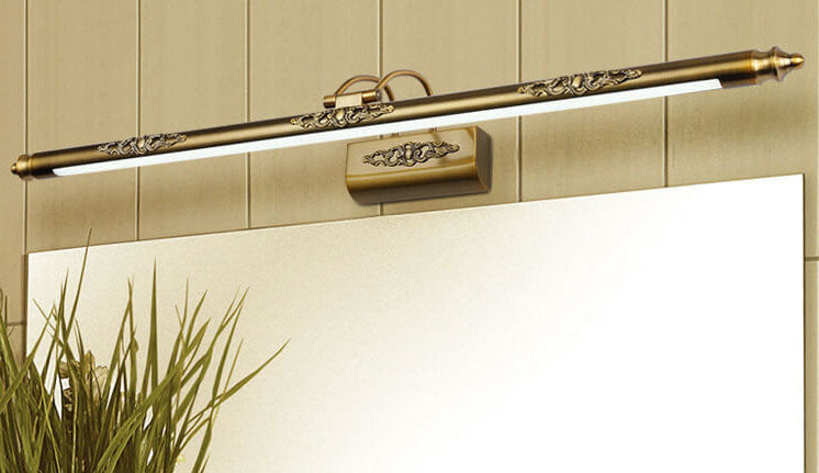 Retro European Carved 1-Light LED Mirror Front Light