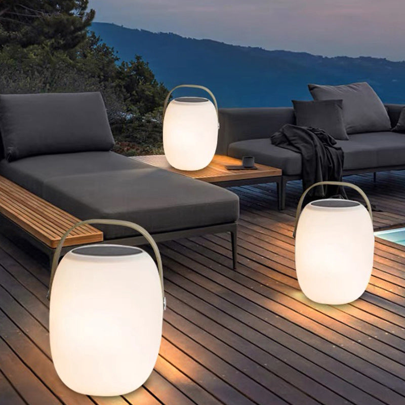 Solar PE Tragbarer Korb LED Outdoor Wasserdichte Dekorative Leuchte 