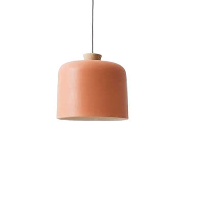 Modern Macaron Cylinder Aluminum 1-Light Pendant Light