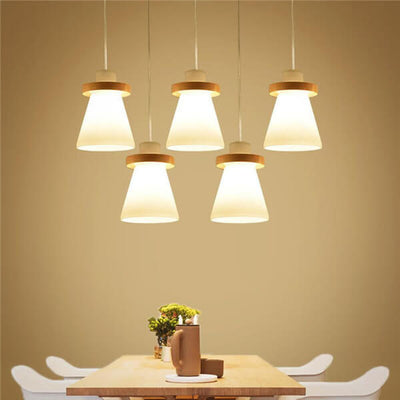 Nordic Glass Bell Shape 1-Light LED Pendant Light