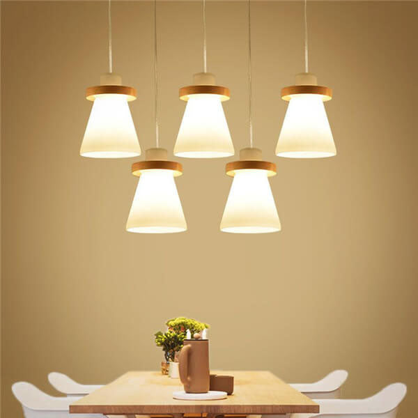 Nordic Glass Bell Shape 1-Light LED Pendant Light