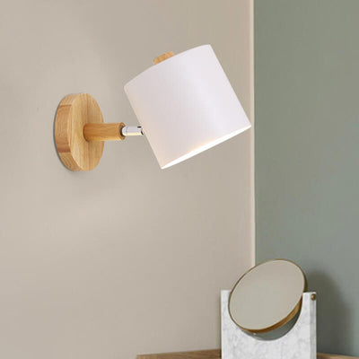 Nordic Macaron Column Shade 1-Light Wall Sconce Lamp