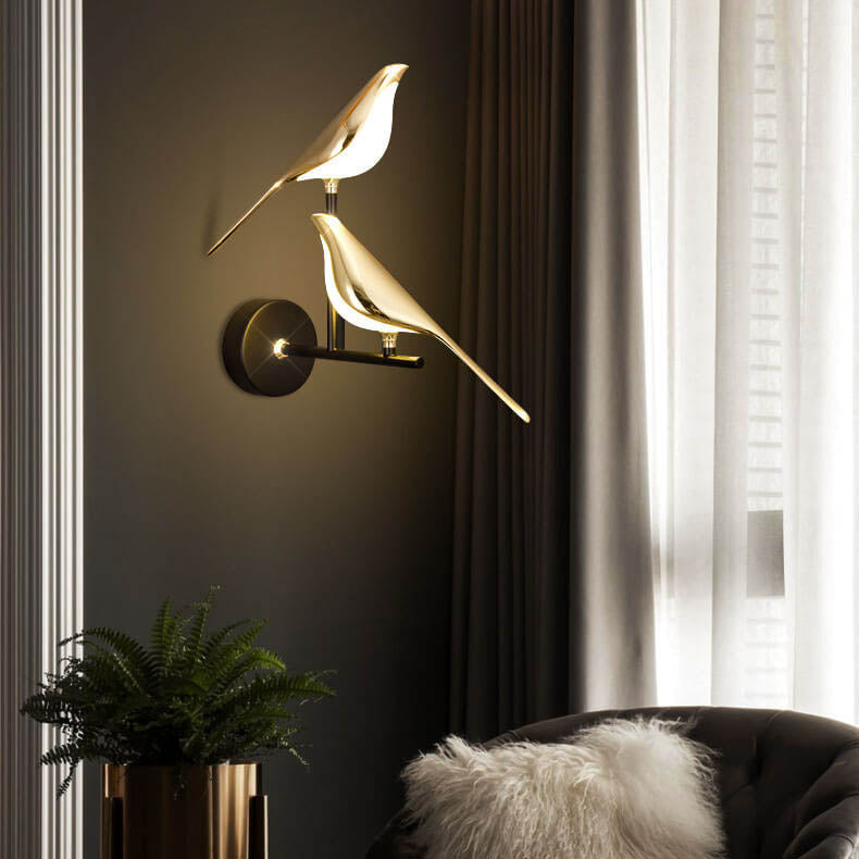 Modern Creative Bird 1/2 Light LED Rotatable Wall Sconce Lamp
