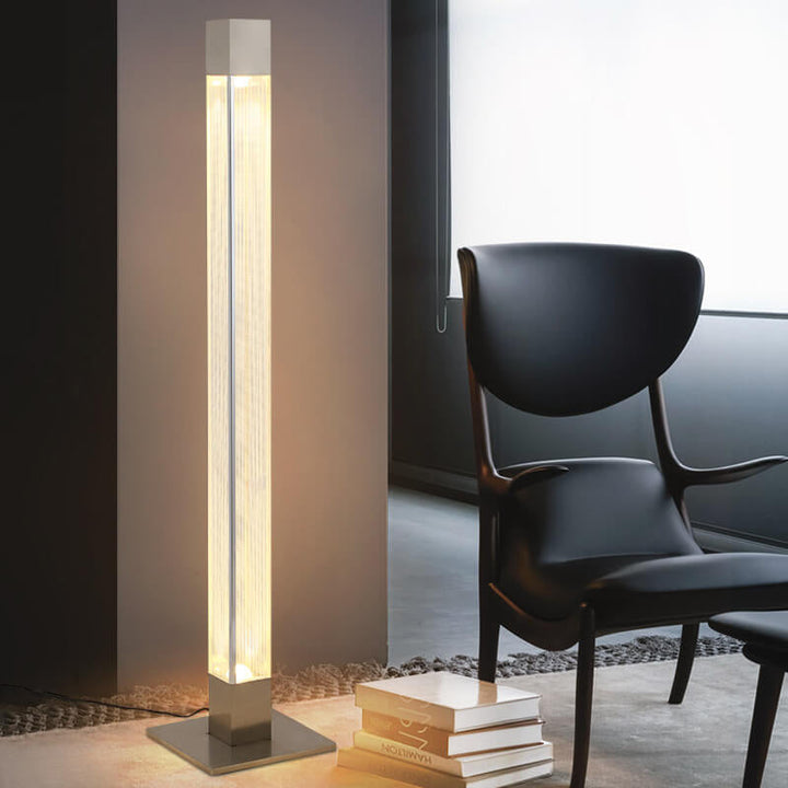 Moderne Acryl-Langbalken-Säulen-LED-Stehlampe 