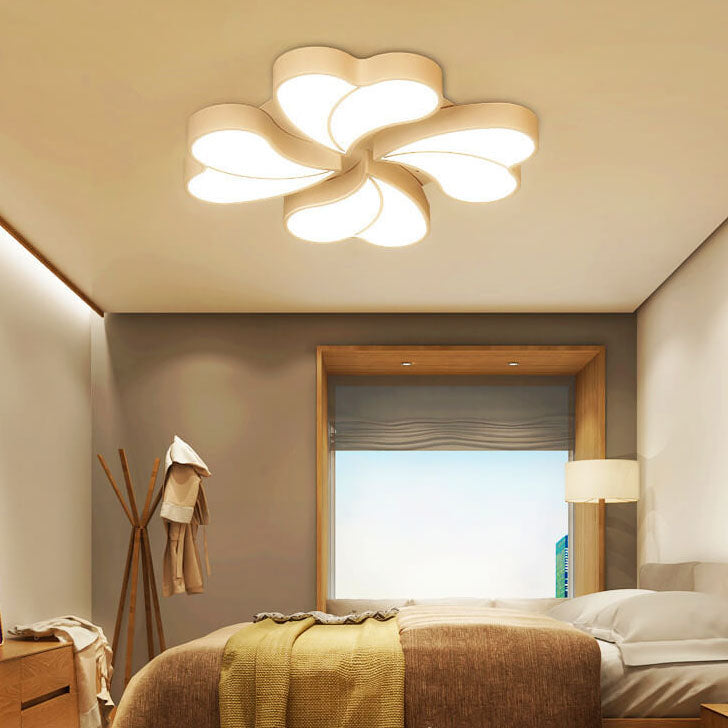 Modern Creative Clover Acrylic LED Flush Mount Ceiling Light