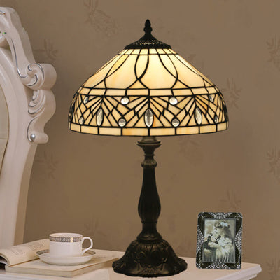 Tiffany Baroque Gemstone Glass 1-Light Table Lamp