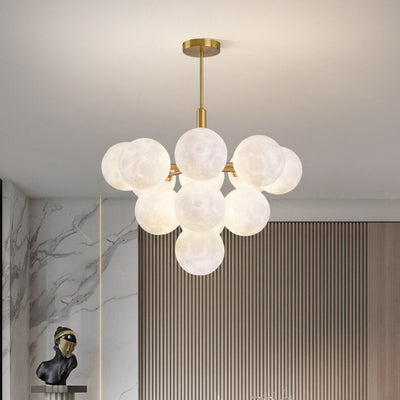 Nordic 3D Moon Planet 5/13 Light Chandelier