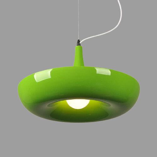 Moderne Créatif Rafraîchissant Cercle Plante Suspension Luminaire à 1 Lumière 