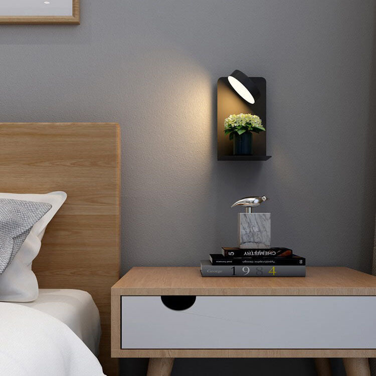 Modern Iron Square LED USB Rechargeable Wall Sconce Lamp