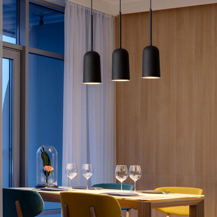 Modern Minimalist Macaron Geometric Metal 1-Light Pendant Light