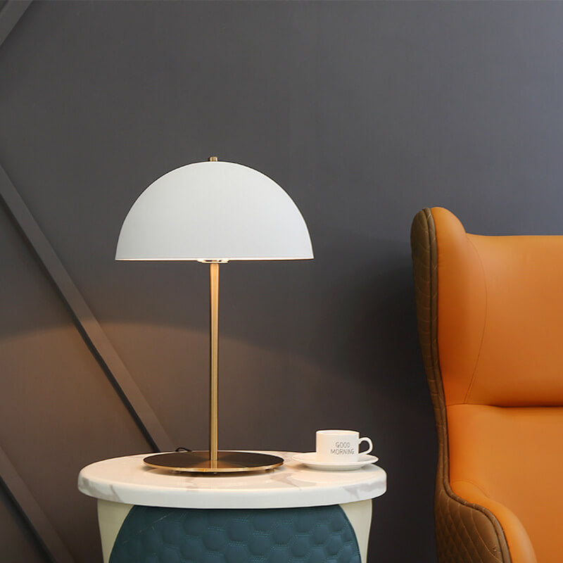Nordic Macaron Dome Shade 1-Light Table Lamp