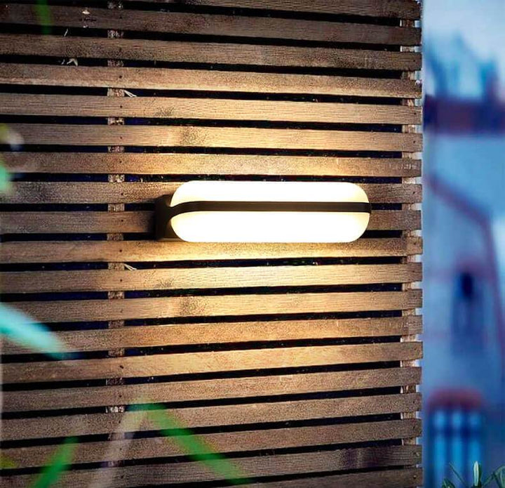 Retro Zylinder Ring LED 1/2 Licht Wasserdichte Wandleuchte 