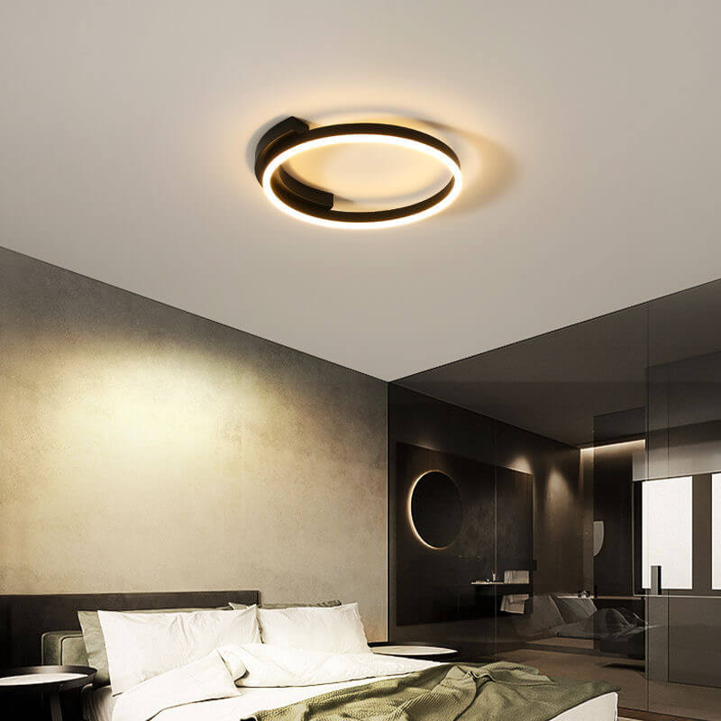 Modern Minimalist Round 1-Light LED Flush Mount Ceiling Light