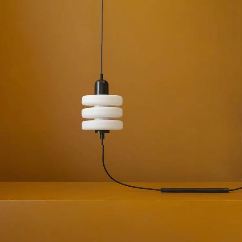 Minimalist Creative Frosted Glass Lantern 1-Light LED Pendant Light