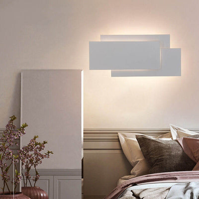 Minimalist Aluminum Square Stacked LED Wall Sconce