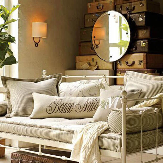 Retro Industrial Fabric Iron Ring 1-Light Wall Sconce Lamp