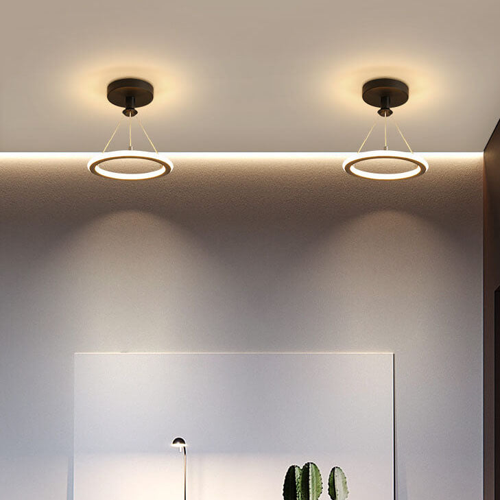 Modern Simple Circle LED 1-Light Pendant Light