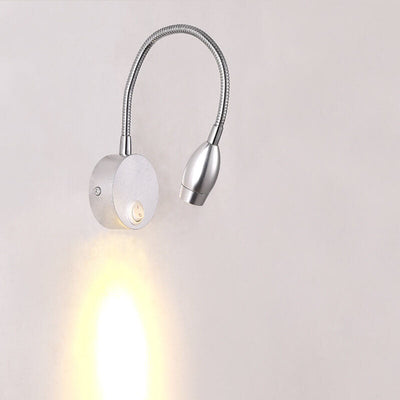 Modern Flexible Hose Spotlight 1-Light LED Wall Sconce Lamp