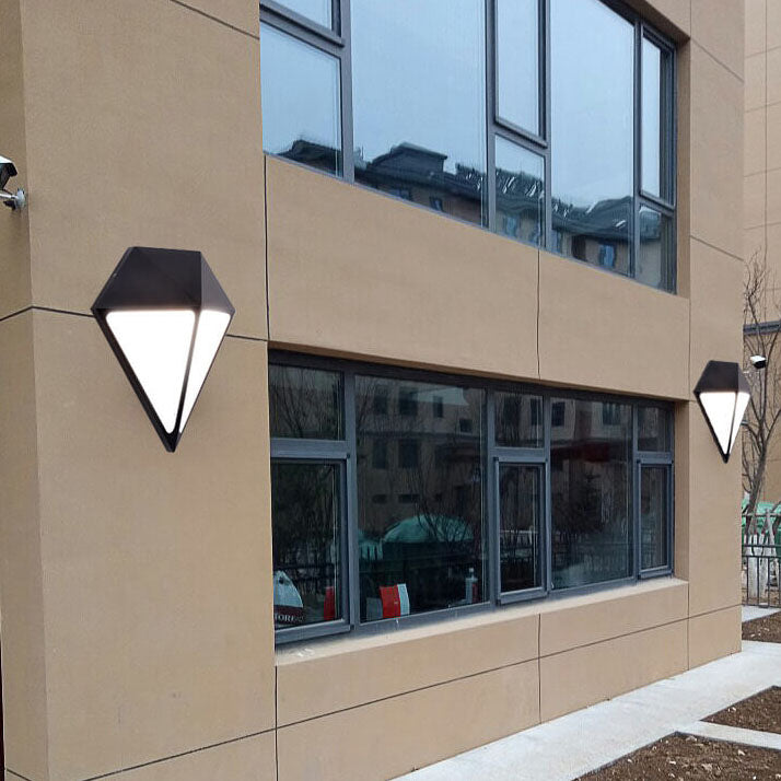Lámpara de Aplique de Pared LED Impermeable para Exteriores con Forma de Diamante Industrial 