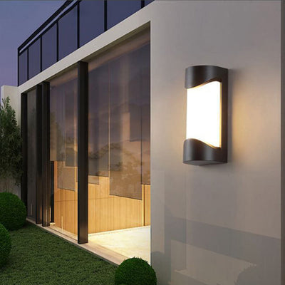 Modern Cylinder Outdoor Waterproof LED Wall Sconce Lamp