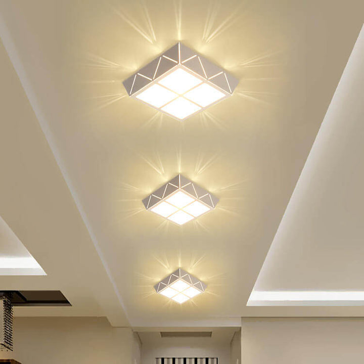 Minimalist Square 1-Light LED Flush Mount Ceiling Light