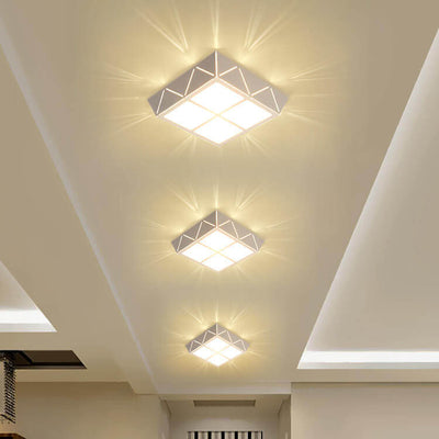 Minimalist Square 1-Light LED Flush Mount Ceiling Light