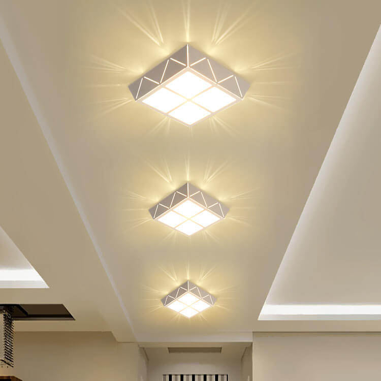 Minimalist Square 1-Light LED Flush Mount Ceiling Light