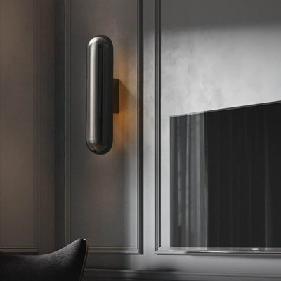 Modern Simple Column 1-Light LED Wall Sconce Lamp