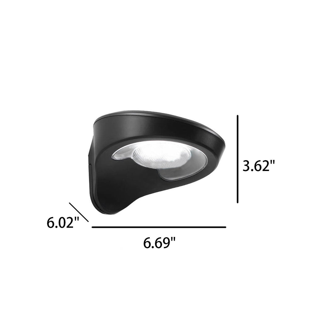 Solar Kreative Runde PC LED Outdoor Garage Wandleuchte 