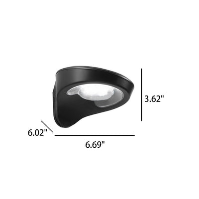 Solar Creative Round PC LED Outdoor Garage Wall Sconce Lamp