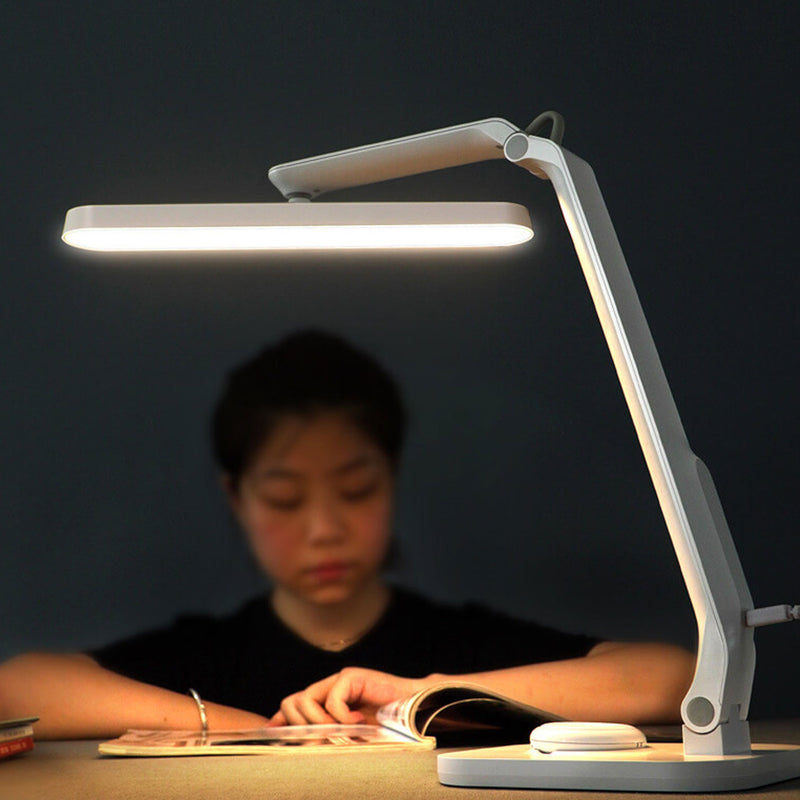 Simple White Charging Folding Eye Protection LED Desk Lamp