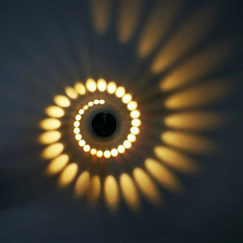 Modern Aluminum Creative Spiral Round LED Decorative Light