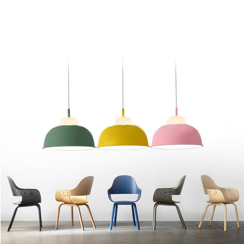 Modern Minimalist Macaron Iron 1-Light Pendant Light