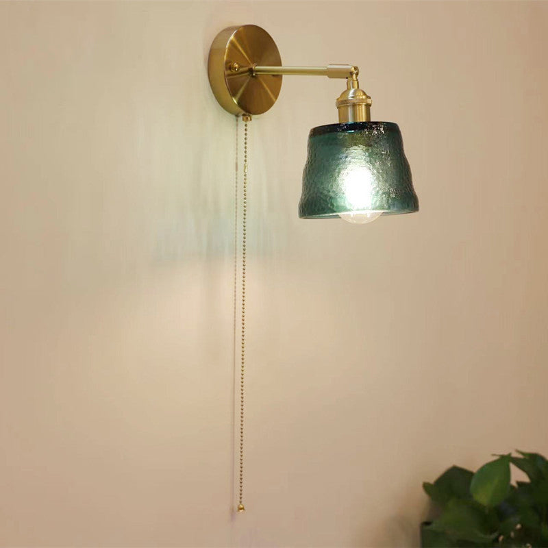 Applique murale à 1 lumière avec fermeture éclair créative en verre moderne nordique 