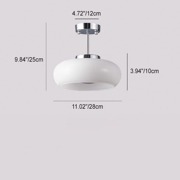 Zeitgenössische skandinavische ovale Eisen-Kupfer-Glas-1-Licht-Pendelleuchte für Schlafzimmer 