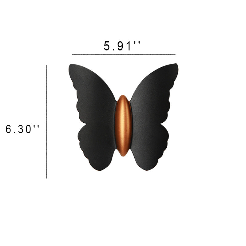 Kreative Schmetterlings-Form-im Freienpatio LED-Wand-Leuchter-Lampe 