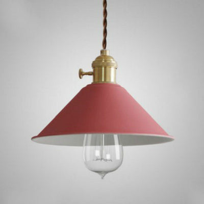 Nordic Macaron Iron Bell Shade 1-Light Pendant Light