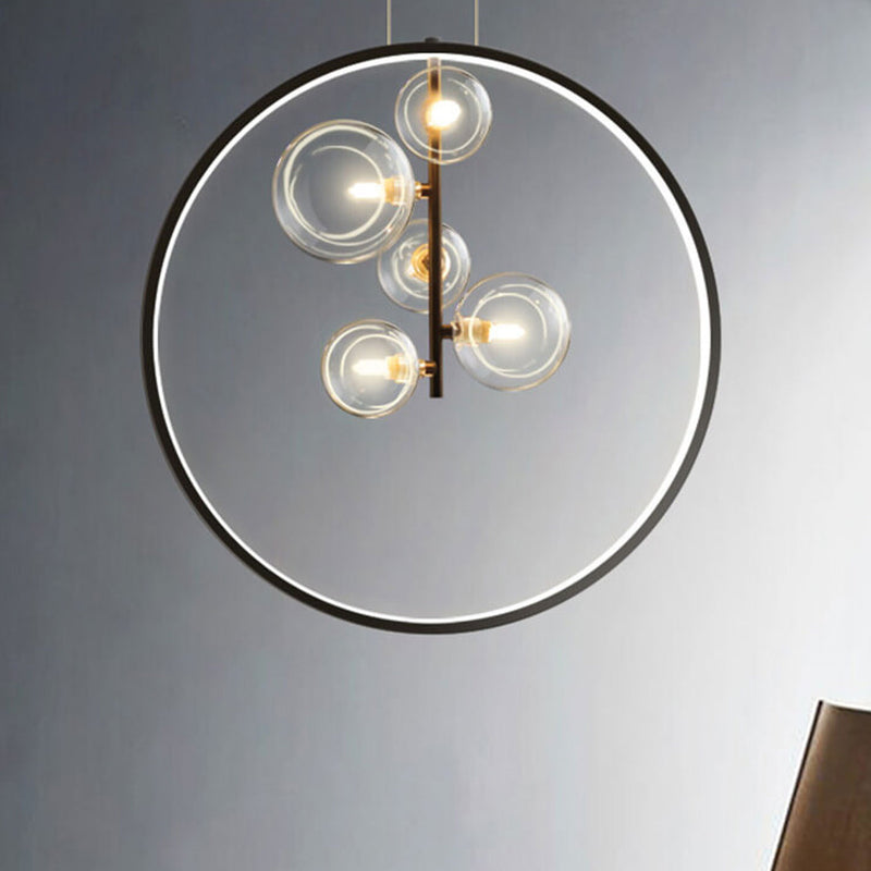 Nordic Simple Iron Art 1/3/5-Light Bubble Chandelier