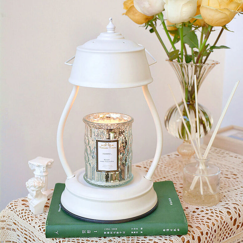 Retro Light Luxury Metal Lantern Melting Wax Table Lamp