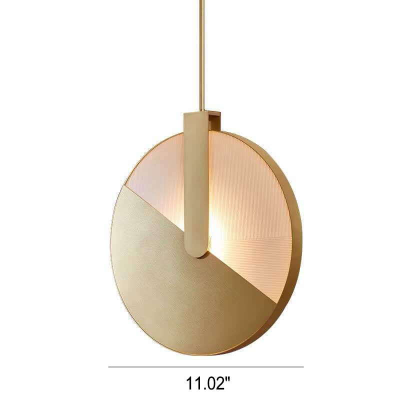 LED-Pendelleuchte im nordischen minimalistischen Scheibendesign 