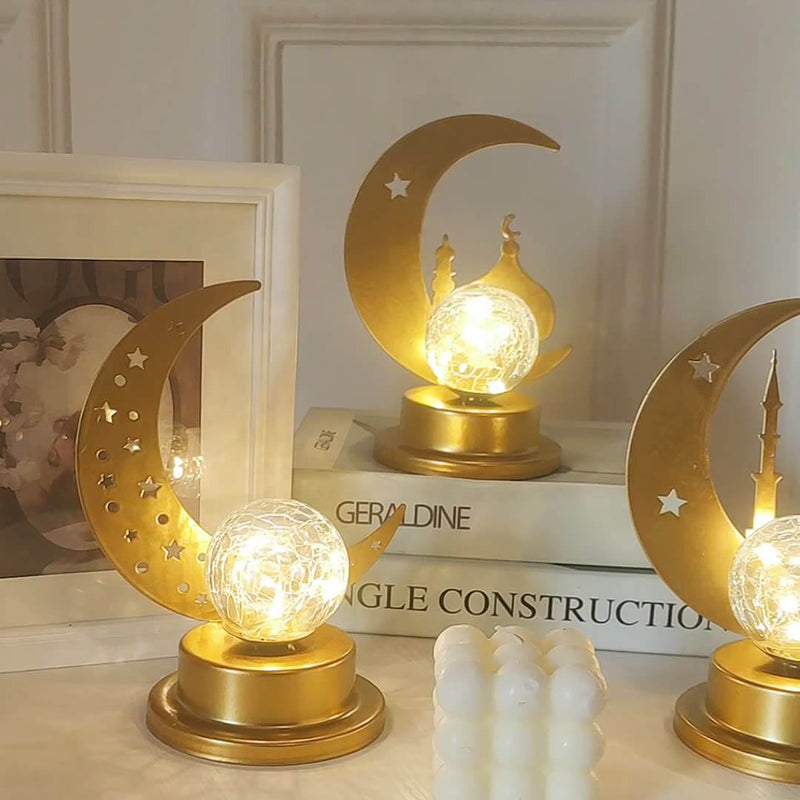 Muslimische Eid Mond Schloss LED Nachtlicht Dekorative Tischlampe 