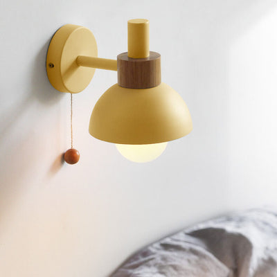 Nordic Macaron Globe 1-Light Wall Sconce Lamp