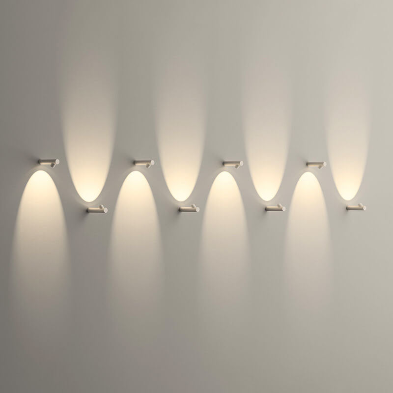 Kreative Wandleuchte aus Schmiedeeisen mit 1 LED-Licht 