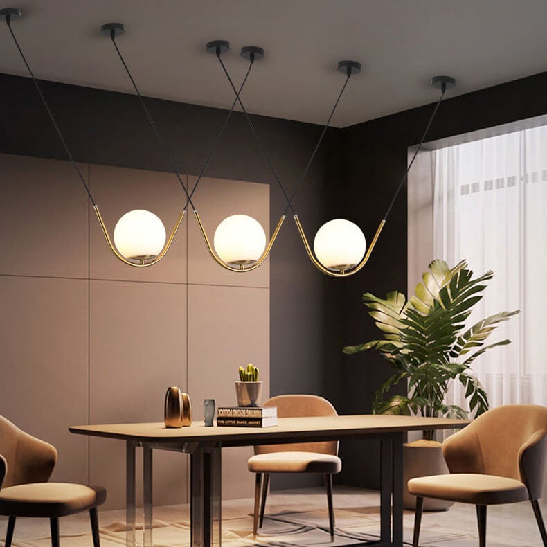 Postmodern Hanging Glass Ball 1-Light Pendant Light